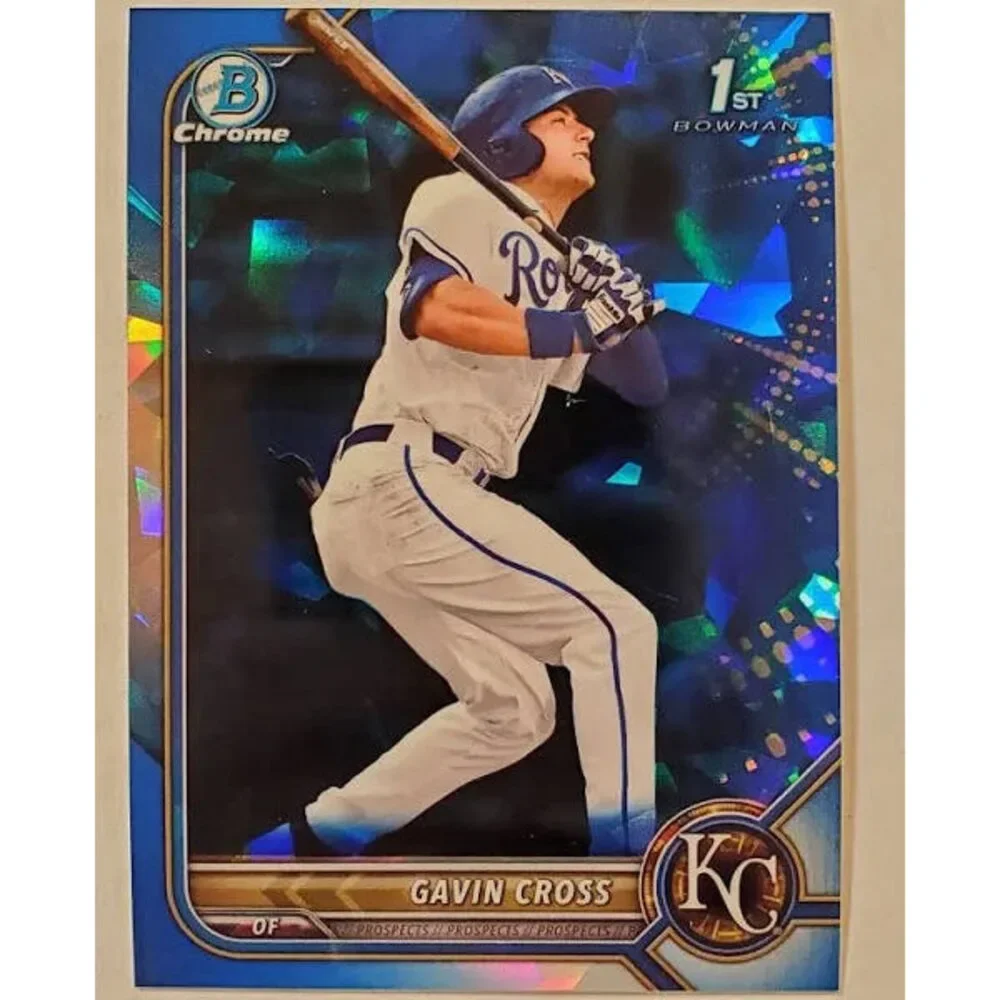 Gavin Cross 2022 Bowman Draft Chrome Sapphire 1st Bowman #BDC-6 Royals